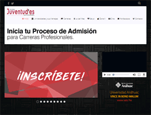 Tablet Screenshot of juventudes.com.mx