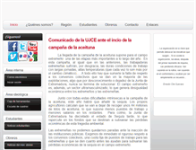Tablet Screenshot of extremadura.juventudes.org